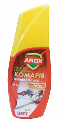 Рідина від комарів, кліщів і мошок, 100мл, Arox