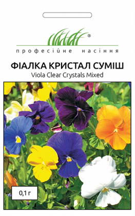 Насіння фіалки Крістал суміш, 0.1 г, Hem, Голландія, Насіння квітів Pro seeds