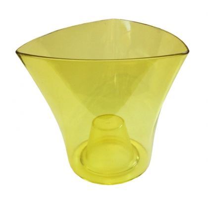 Кашпо для орхідей Дельта, 160х95х145, трикутник, жовтий