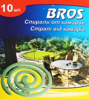 Інсектицидний засіб від комарів, 10шт, BROS