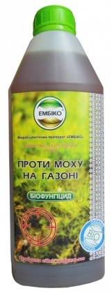 Мікробіологічне добриво Ембіко, від моху на газоні, 1л