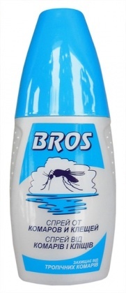 Спрей від комарів і кліщів, 50мл, BROS