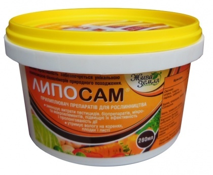 Біоприлиплювач Липосам Жива Земля, 280 мл