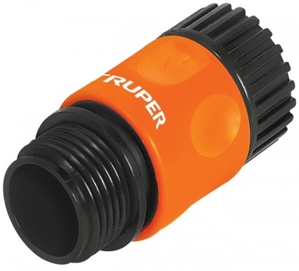 Переходник шланг/кран, пластик, папа 3/4, Truper, CLICK-GR