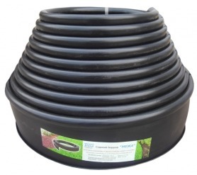 Бордюрна стрічка Экобордюр стандарт (чорна), 11см х 10м