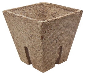 Стаканчик торф'яної квадратний Jiffy (Джиффі), 6x6см, 10шт, TM ROSLA (Росла) 1