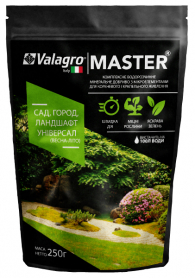 Комплексне мінеральне універсальне добриво для саду, городу та ландшафту Master (Майстер), 250г, NPK 20.20.20, Весна-Літо, Valagro