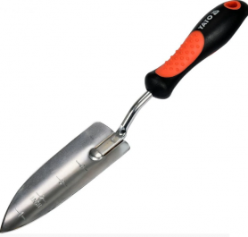 Лопатка посадкова, вузька, хромова, ергон. руч, YATO, l=340мм, YT-8885 1