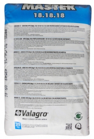 Комплексне мінеральне добриво Master (Мастер), 25кг, NPK 18.18.18+3Mg, Valagro (Валагро)