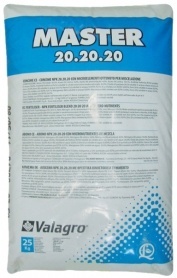 Комплексне мінеральне добриво Master (Мастер), 25кг, NPK 20.20.20, Valagro (Валагро)