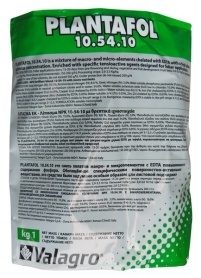 Комплексне мінеральне добриво для цвітіння і бутонізації Plantafol (Плантафол), 1кг, NPK 10.54.10, Valagro (Валагро)