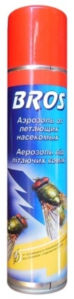 Аэрозоль от летающих насекомых, 250мл, Bros