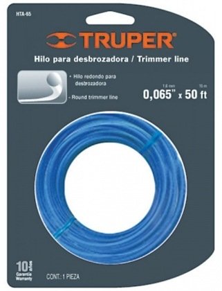 Струна для тріммера 1.65 мм, 15м, Truper, НТА-65