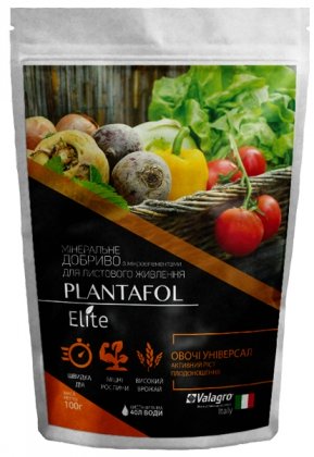 Комплексне мінеральне універсальне добриво для овочевих, активне зростання, Plantafol Elite (Плантафол Еліт), 100г, NPK 20.20.20, Valagro