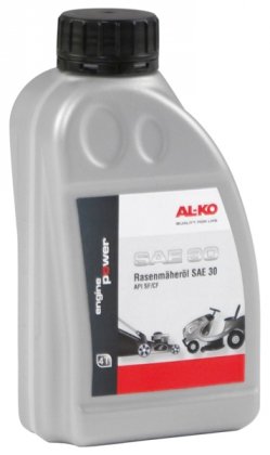 Масло SAE 30 для 4-тактных двигателей газонокосилок, 0.6л, AL-KO, 112888