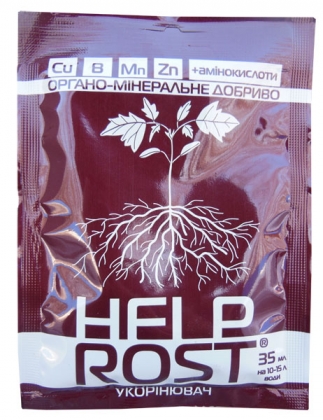 Органо-мінеральне добриво-укорінювач HelpRost Жива Земля, 35 мл
