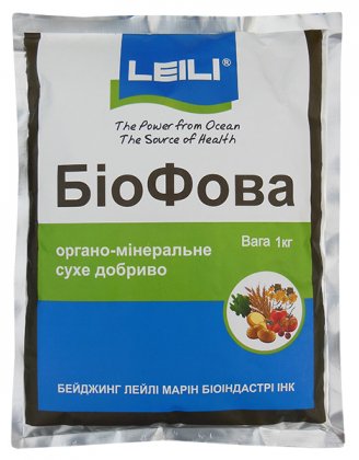 Органо-минеральное универсальное удобрение БиоФова, 1кг, Leili (Леили)