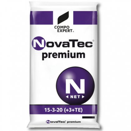 Комплексне мінеральне добриво для газону NovaTec Premium (НоваТек Преміум), 25кг, NPK 15.3.20 + ME, Літо-Осінь, Compo Expert (Компо Експерт)