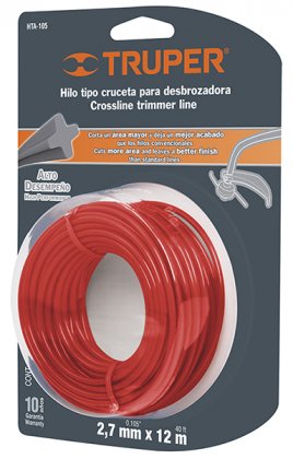 Струна для тріммера, кругла, 7/64, Truper, НТА-105B