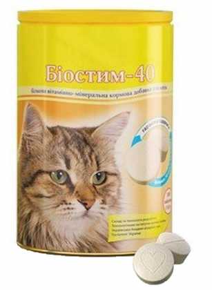 Біостим-40 для кішок 300 табл. Коло