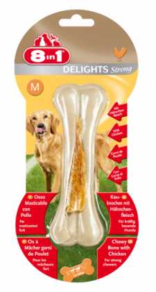 8in1 Європа Кістка міцна з курячим м'ясом M 1 шт. 8in1 Європа