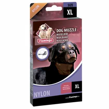 Flamingo (ФЛАМІНГО) MUZZLE NYLON XL намордник для собак порід вівчарка, ротвейлер, ньюф, нейлон