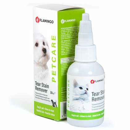 Flamingo (ФЛАМІНГО) PETCARE TEAR STAIN REMOVER краплі для видалення плям від сліз у собак і кішок навколо очей