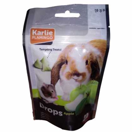 Flamingo (ФЛАМІНГО) DROPS APPLE ласощі для гризунів дропси з яблуком