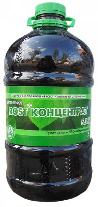 Органо-мінеральне добриво Rost (Рост) концентрат, 4л, NPK 5.5.5