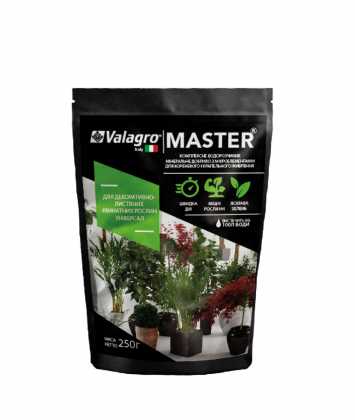 Комплексне мінеральне універсальне добриво для декор.-листя. кімнатних рослин Master (Майстер), 250г, NPK 17.6.18, Valagro