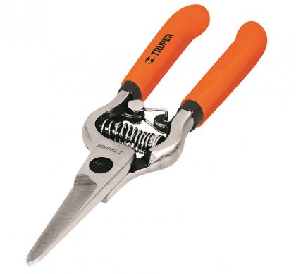 Секатор, прямой тонкий, PVC, виноградный, 150мм, T-20 