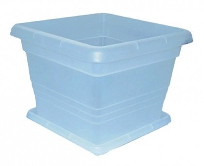 Горщик квадратний Класик з піддоном, для орхідей, D195, 3.3 л, 197х135х155, прозорий,