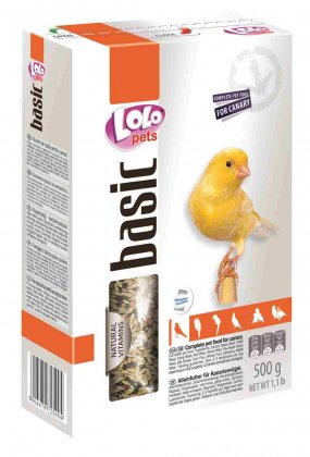 LO-72500 Lolopets повнораціонний корм для канарок 500гр.