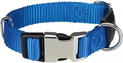 Нашийник Premium з металевої засувкою, XS-S 21-30 см / 10 мм королівський синій
