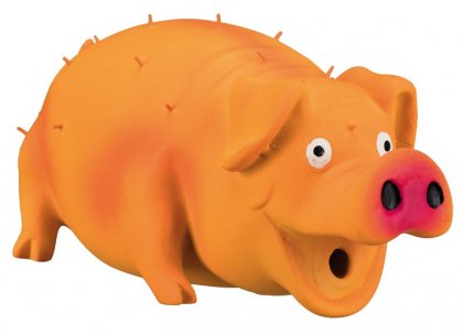 Поросенок со щетиной латекс, хрюкающий 21 см