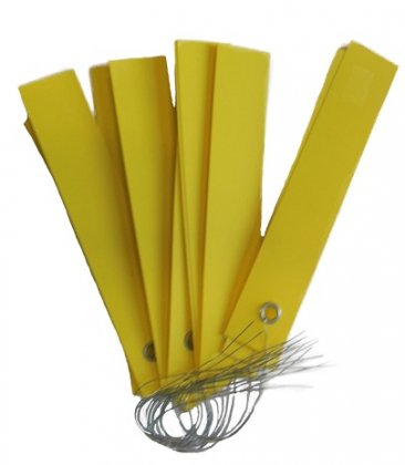 Этикетки на проволоке цветные, 1.8х10см, 10шт