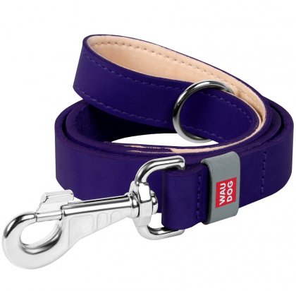 08159 ПоводокWAYDOG Classic шкіра, станд карабін (шир 25 мм, дл 122 см)