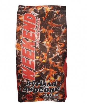 Вугілля деревне ТМ Weekend, 3 кг
