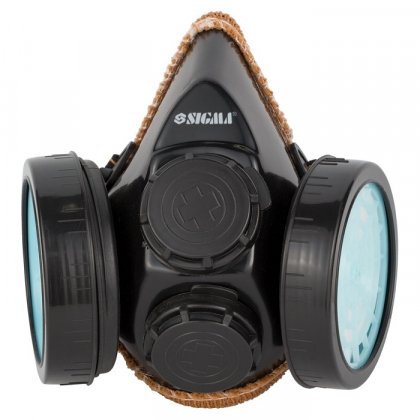 Респиратор противопылевой (2 фильтра), TM Sigma, 9422201-0597