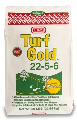 Комплексне мінеральне добриво Turf Gold (Тюрф Голд), 22.7 кг, NPK 22.5.6, Весна-Літо, Simplot (Симплот)