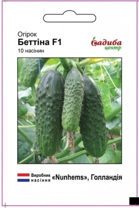 Насіння огірка Беттіна F1, 10шт, Nunhems, Голандія, насіння Садиба Центр