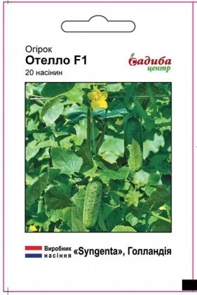Насіння огірка Отелло F1, 20шт, Syngenta, Голандія, насіння Садиба Центр
