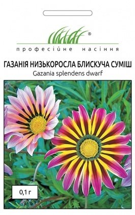 Насіння газании Блискуча суміш, 0.1 г, Hem, Голландія, Насіння квітів Pro seeds