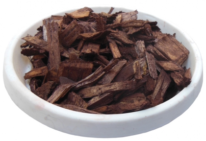 Щепа декоративная цветная, 50л, коричневая, квадратная