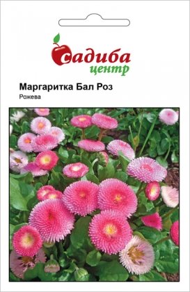 Насіння маргаритки Бал Троянд, рожева, 0,1 г, Hem, Голландія, Садиба Центр