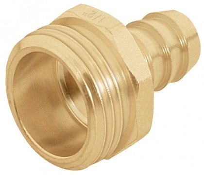 З'єднувач садовий для шланга, латунь, тато 1/2, Truper, CM-1/2B