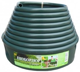 Бордюрна стрічка Экобордюр стандарт (зелена), 11см х 10м