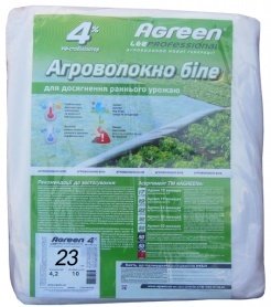 Агроволокно біле 23 UV, 4.2х10м, Agreen 1