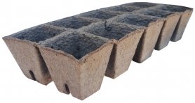 Касета торф'яна 10 клітинок, 6х6см, уп. 10шт, TM RosLa (Зростала) 1