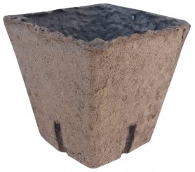 Стаканчик торф'яної квадратний, 8х8см, уп. 20шт, TM RosLa (Зростала) 1